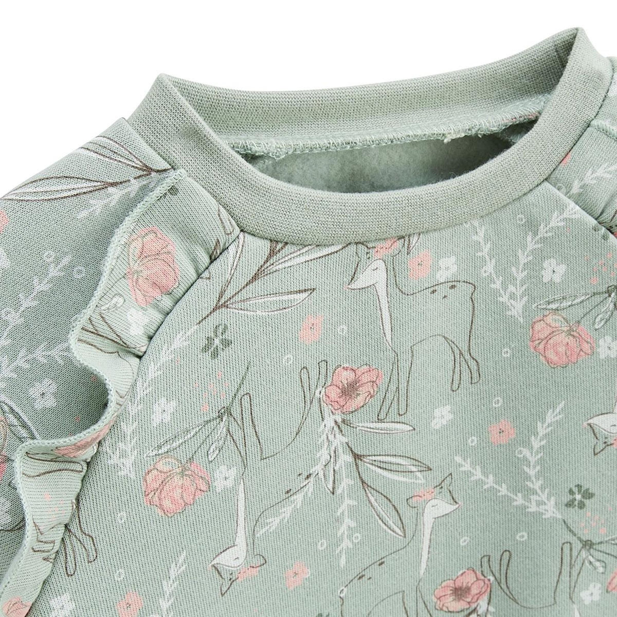 Petit Béguin Robe enfant en molleton Lison