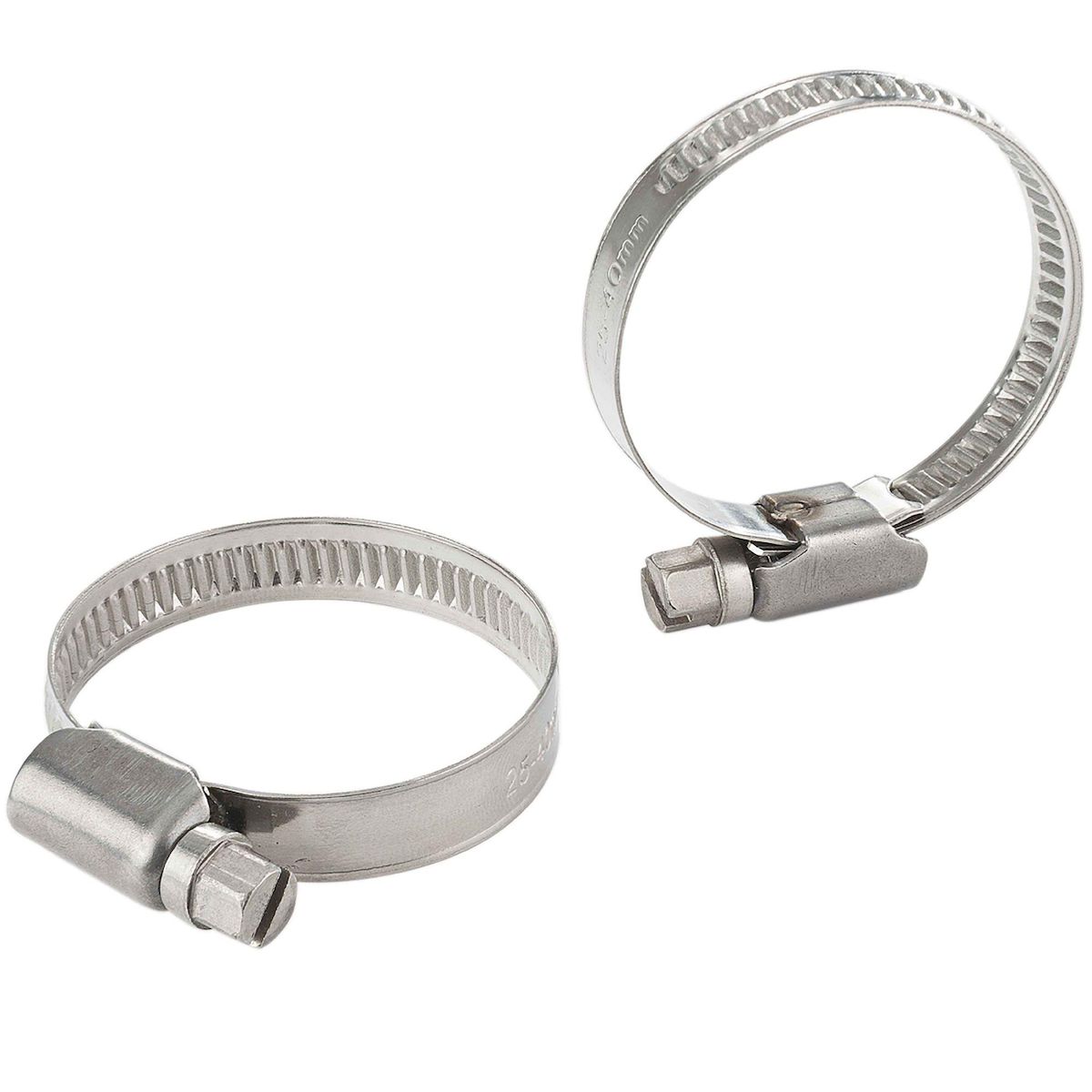 Ribiland Collier de serrage inox 25 à 40mm 2pcs