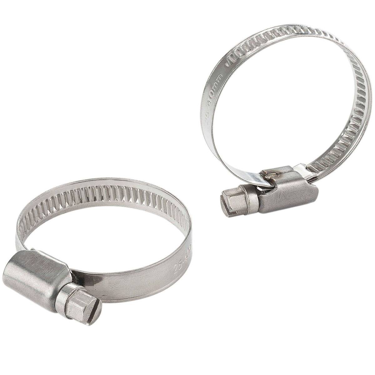 Ribiland Collier de serrage inox 25 à 40mm 2pcs