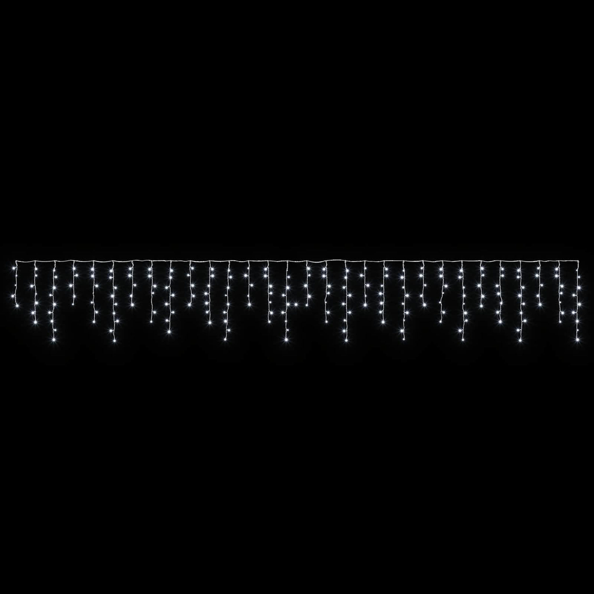 Voir la diapositive 4 : VIDAXL Rideaux lumineux 210 LED Blanc froid 500 x 72 cm