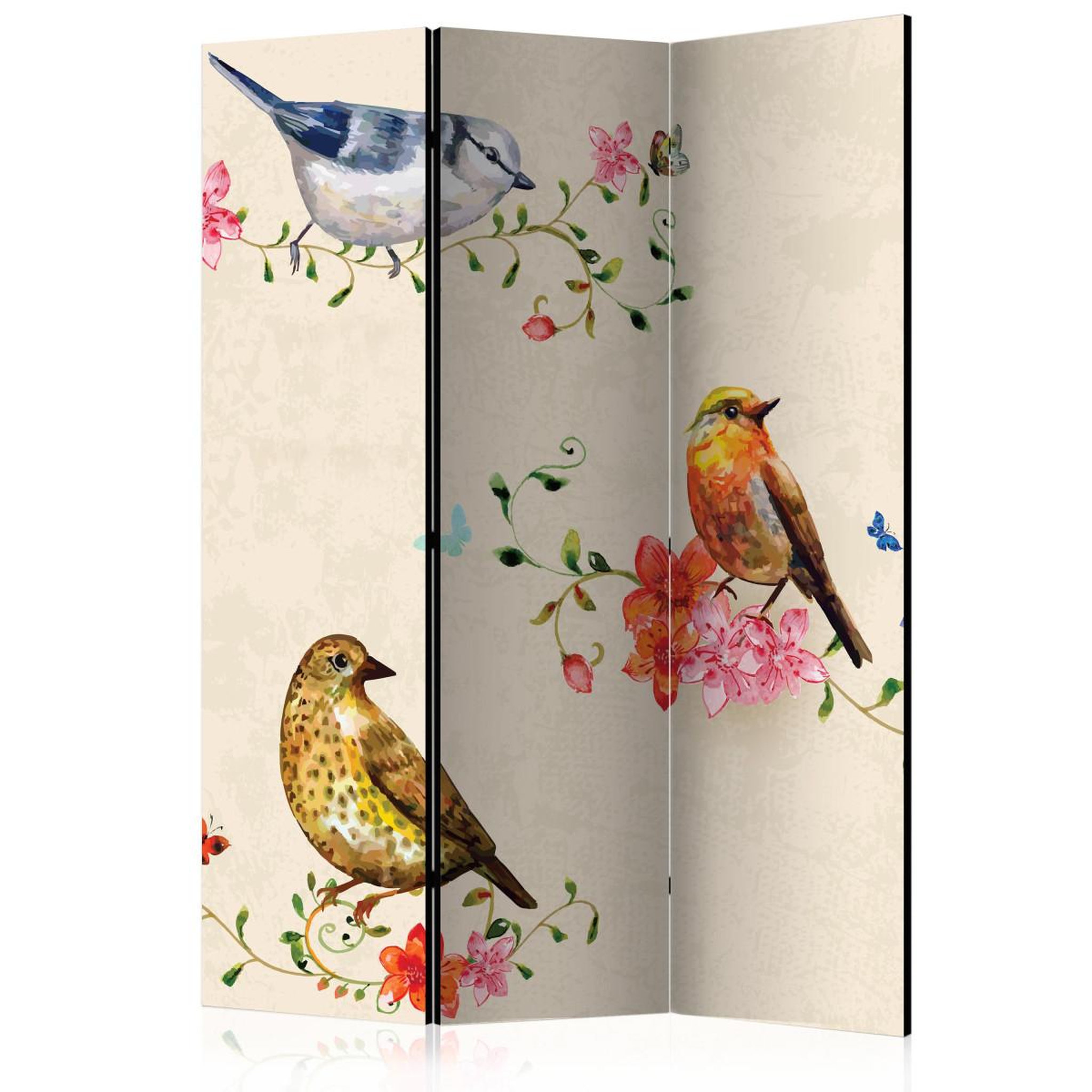 Paris Prix Paravent 3 volets  bird song  135x172cm