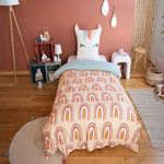 Home collection Parure de couette 2pcs 140x200cm microfibre marana. Coloris disponibles : Rose