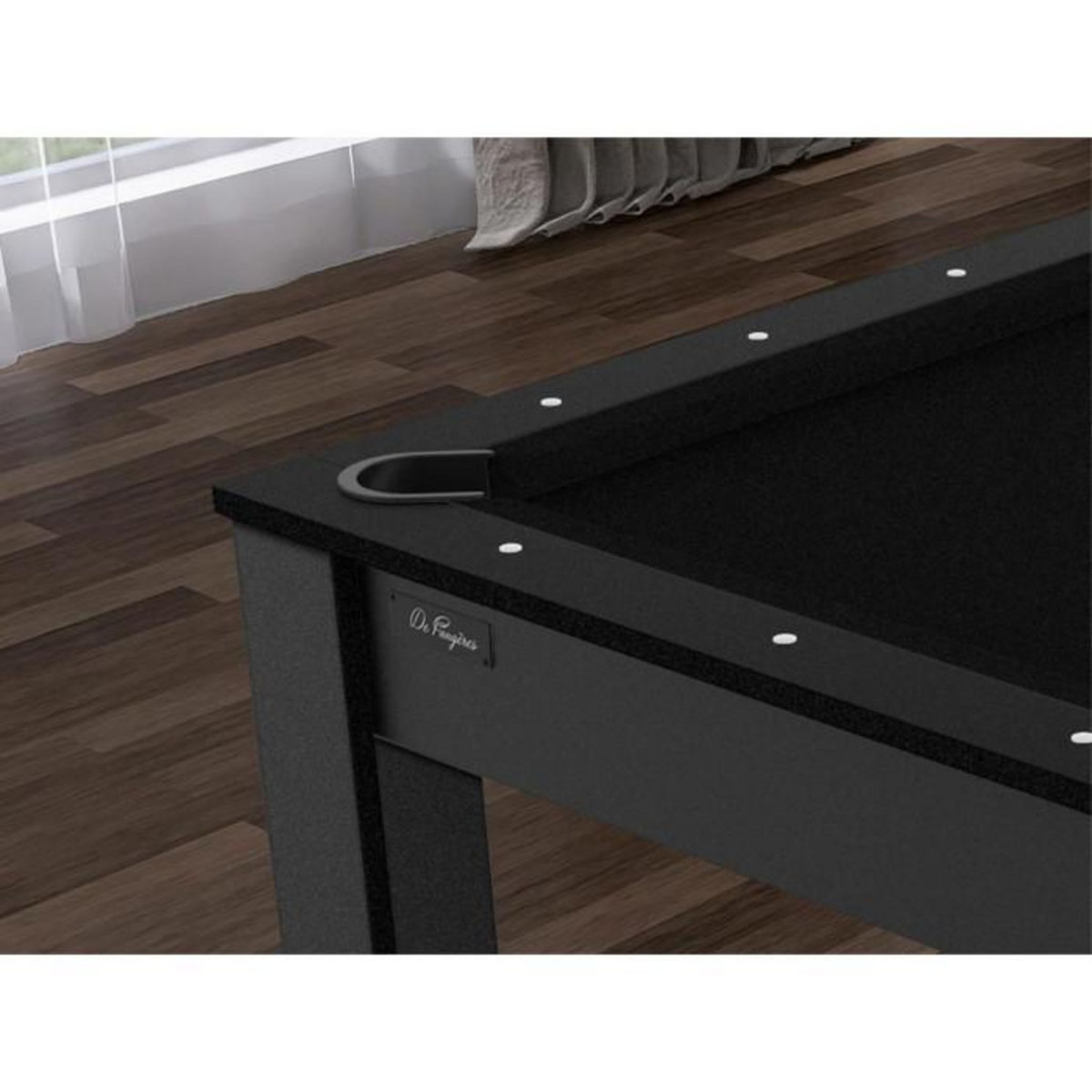 Paris Prix Table de Billard Convertible  Ohio  185cm Noir Grainé