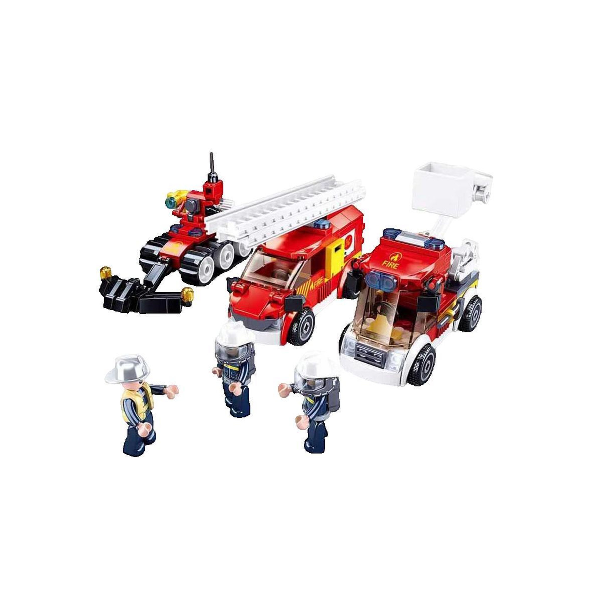 Voir la diapositive 3 : Sluban Ensemble de construction Sluban Set de secours de pompiers