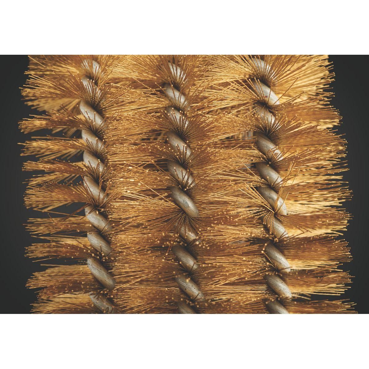 NAPOLEON Brosse barbecue manche en  laiton  et brosse cuivre 62062