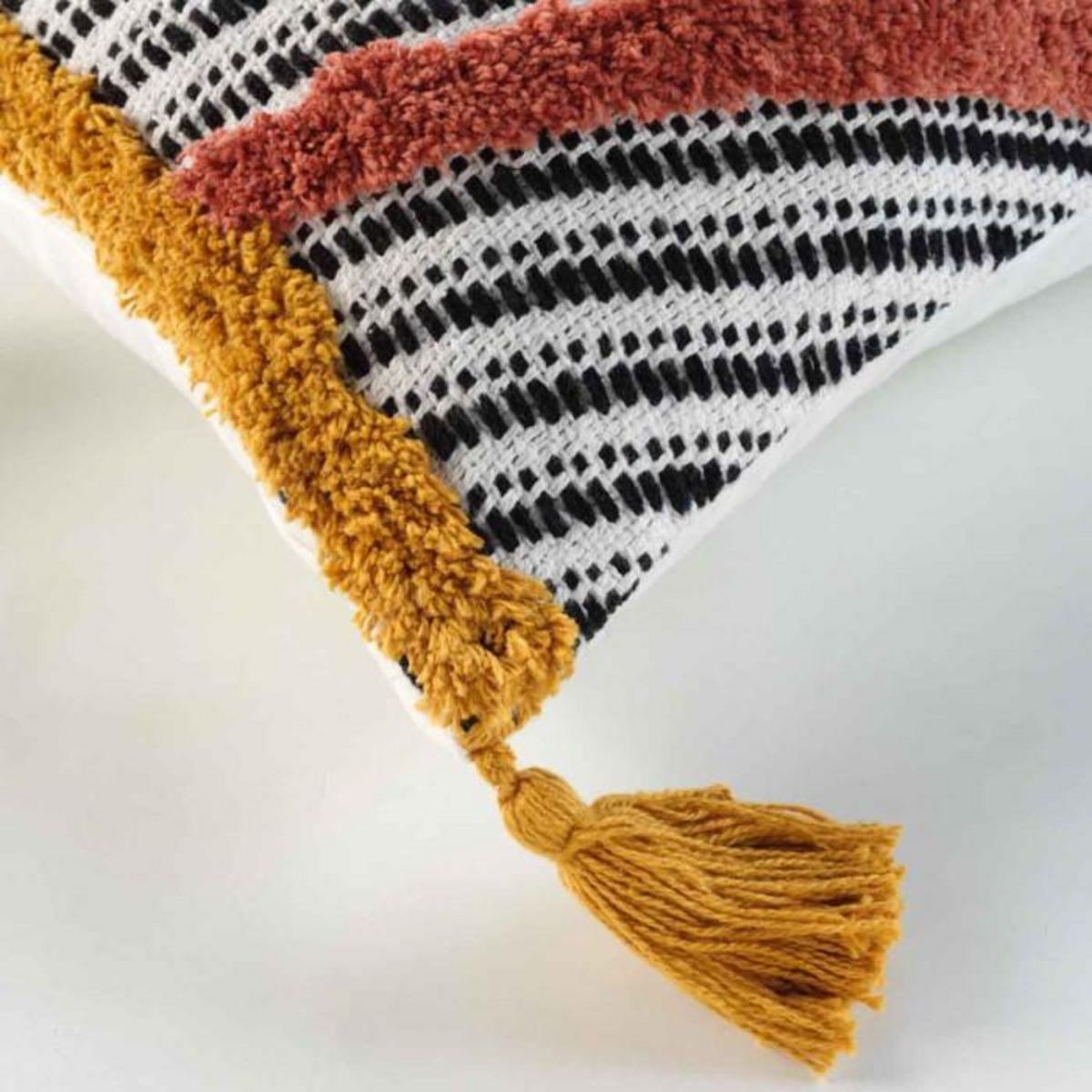 Paris Prix Coussin Déco Imprimé  Teranga  40x40cm Terracotta