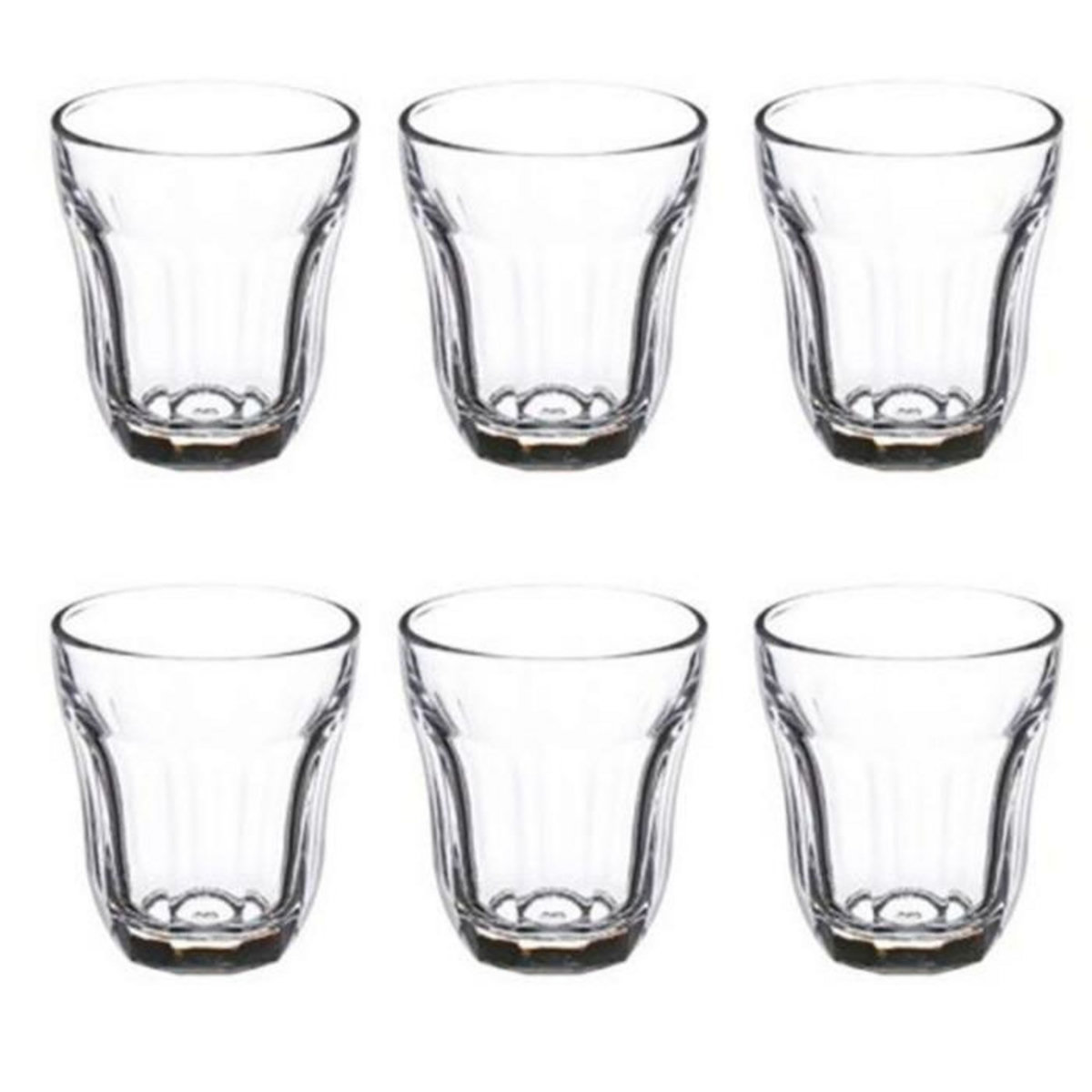 SECRET DE GOURMET Lot de 6 Gobelets à Eau  Enz'eau  21cl Transparent