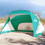 Voir la diapositive 1 : VIDAXL Tente de plage vert d'eau 274x178x170/148 cm 185T polyester