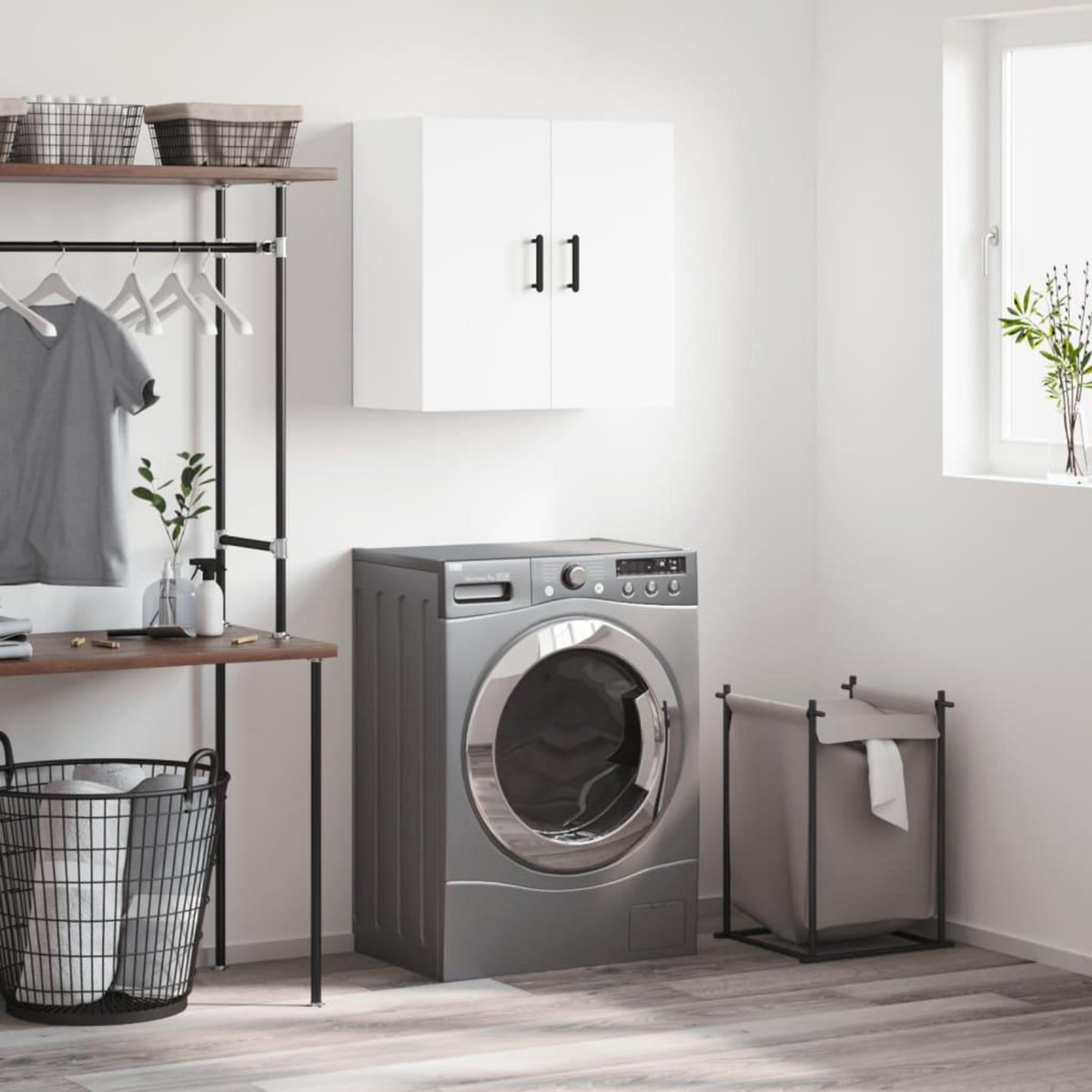 VIDAXL Armoire murale blanc 60x31x60 cm bois d'ingenierie