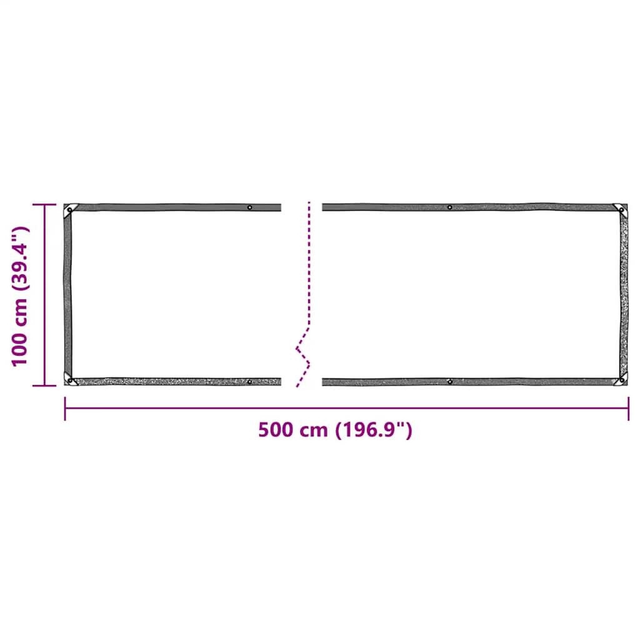 Voir la diapositive 6 : VIDAXL Bache transparente avec œillets 1x5 m PVC