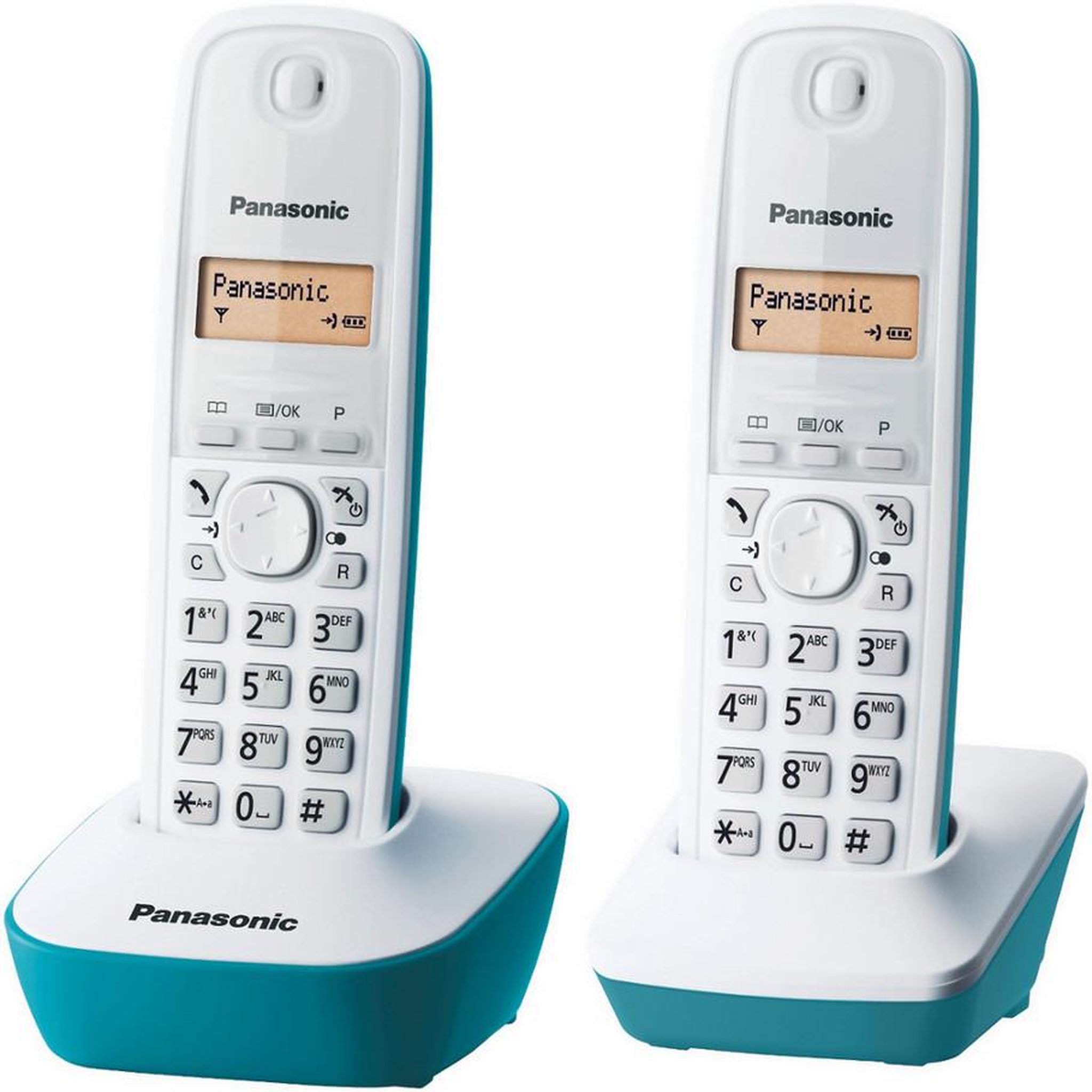 PANASONIC Téléphone sans fil duo bleu - kxtg1612frc