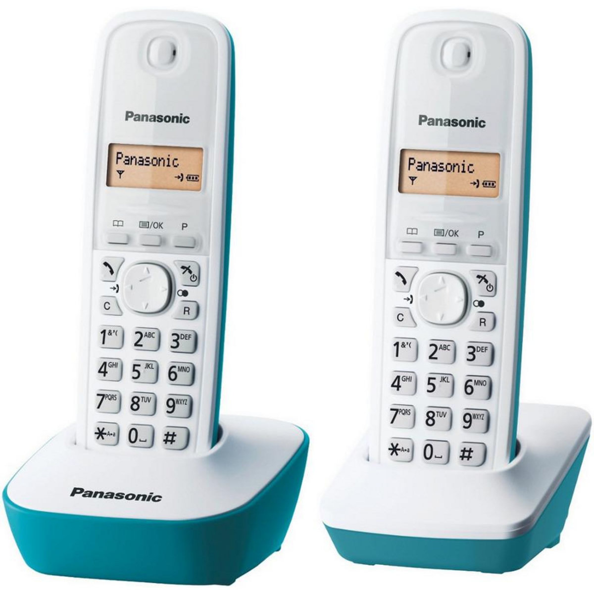 PANASONIC Téléphone sans fil duo bleu - kxtg1612frc