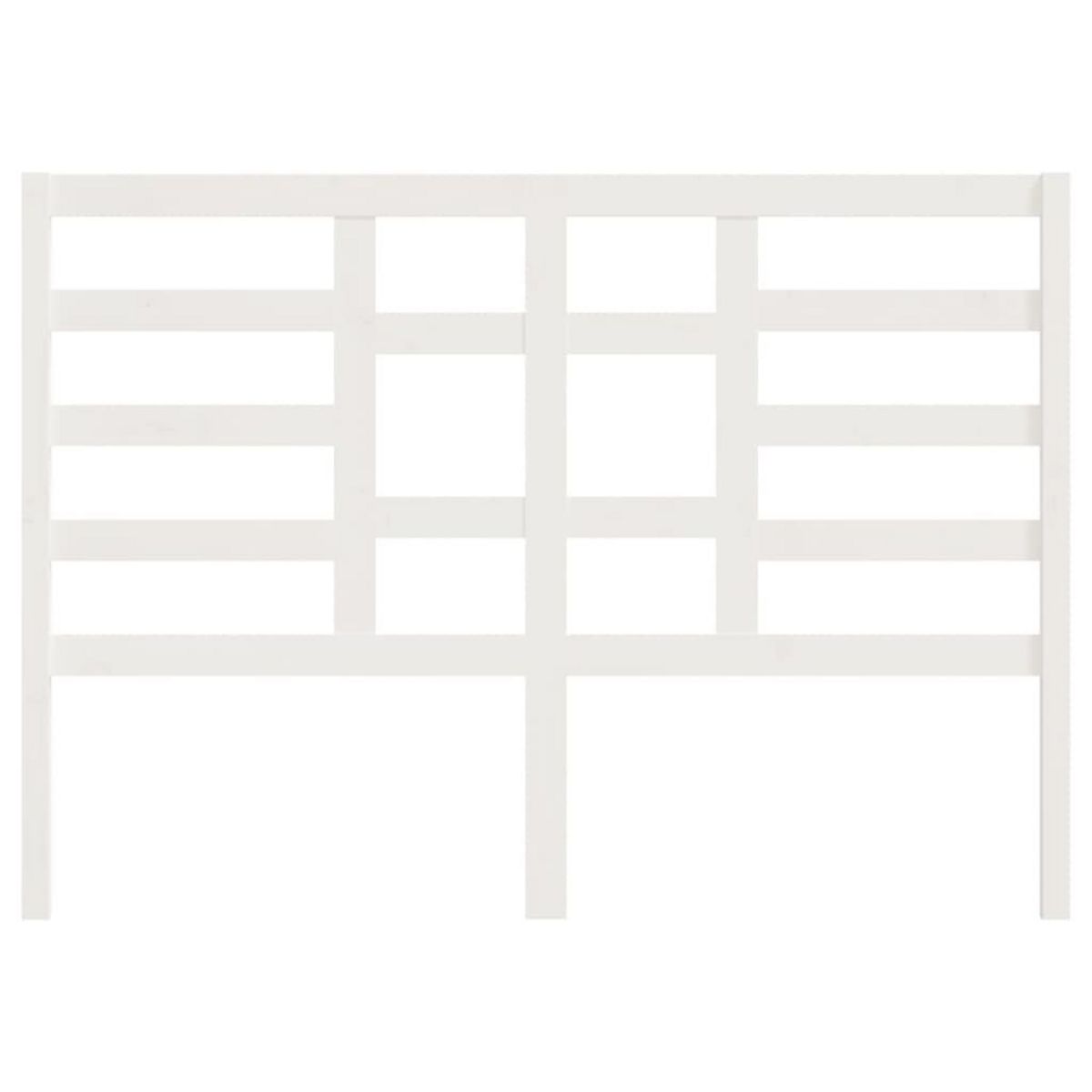 VIDAXL Tete de lit Blanc 166x4x104 cm Bois massif de pin