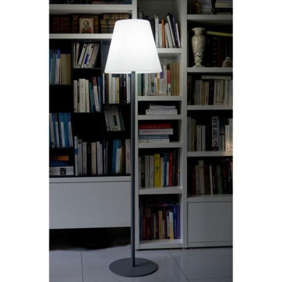 Lumisky Lampadaire lumineux extérieur - LUMISKY - 150cm - Acier et polyéthylene - Blanc froid