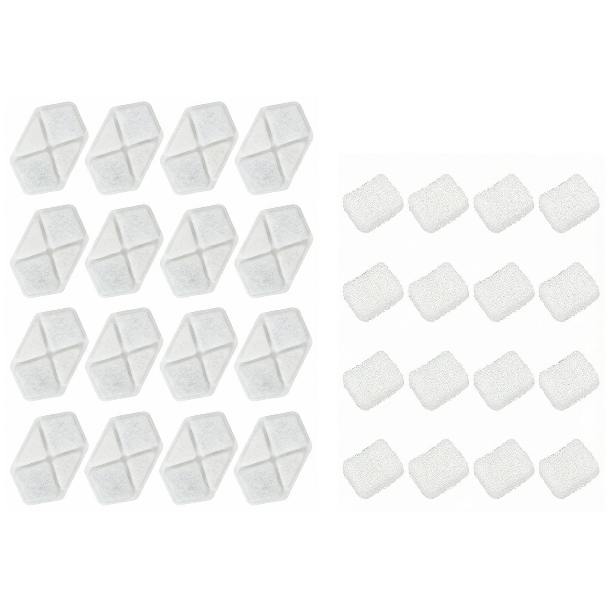 Voir la diapositive 4 : PAWHUT Filtre fontaine eau chat 16 pcs triple système de filtration blanc