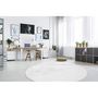 Voir la diapositive 2 : Paris Prix Tapis Rond à Poils Longs  Rabbit  160cm Blanc