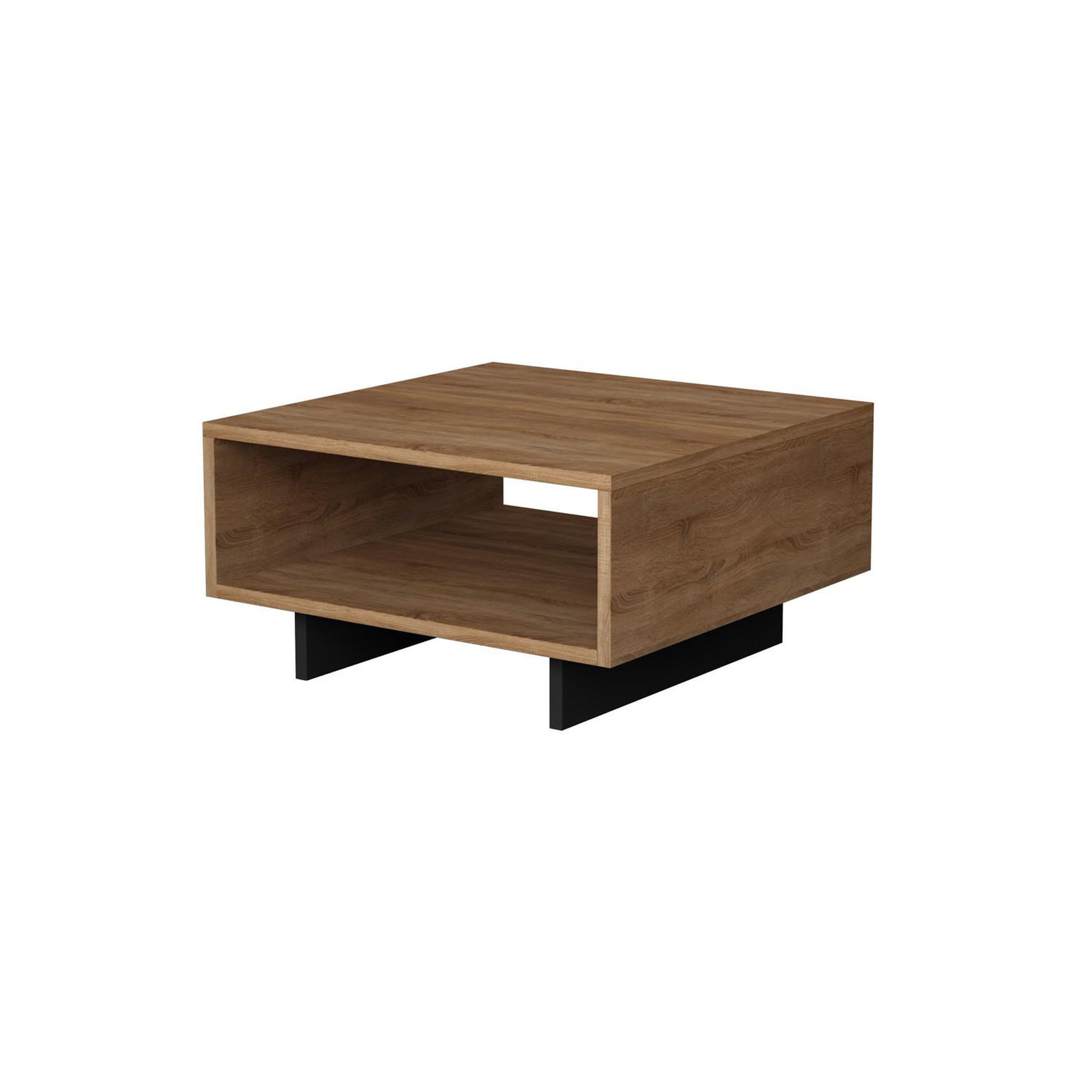 Habitat et Jardin Table basse en bois  hola  - 60 x 60 x 32 cm - chêneanthracite