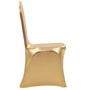 Voir la diapositive 3 : VIDAXL Housses extensibles de chaise 6 pcs Dore