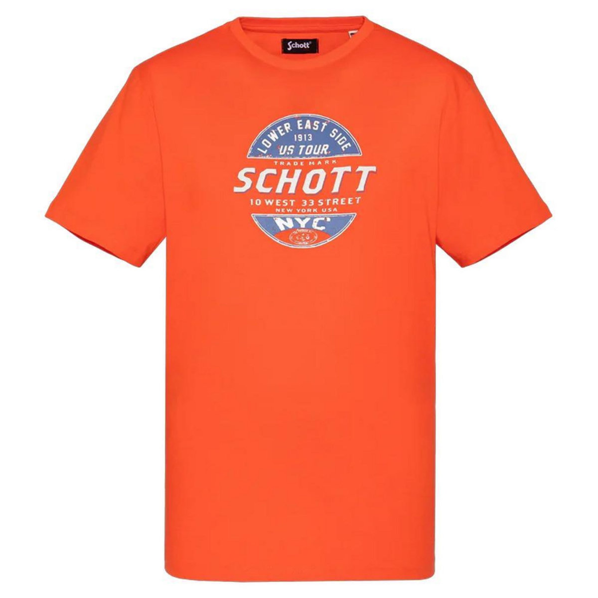 Schott T shirt  Homme Schott TSUSTOUR