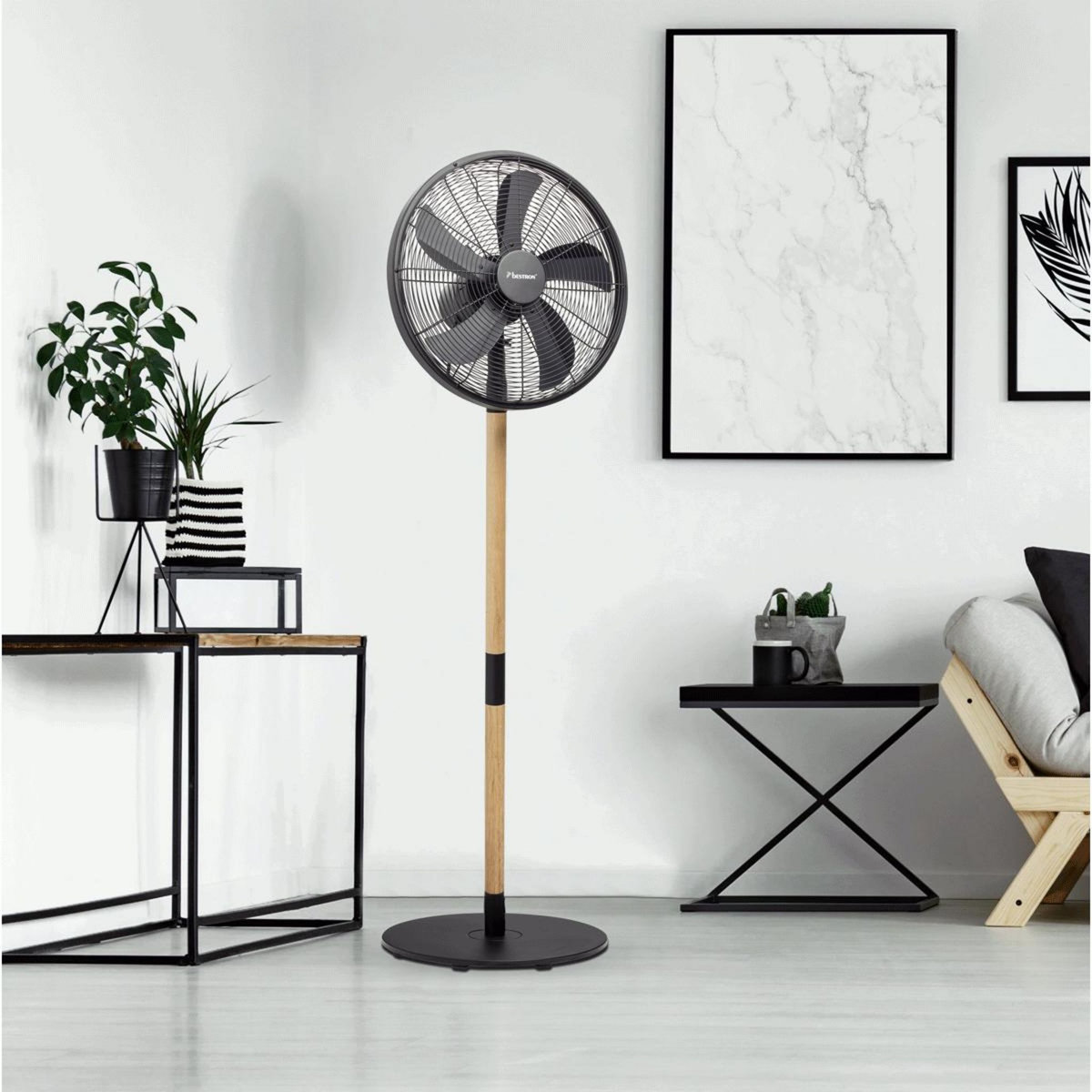 Bestron Ventilateur sur pied 45cm noir - dfs45wb