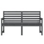Voir la diapositive 4 : VIDAXL Banc de jardin gris 159,5x48x91,5 cm bois massif de pin