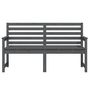 Voir la diapositive 4 : VIDAXL Banc de jardin gris 159,5x48x91,5 cm bois massif de pin