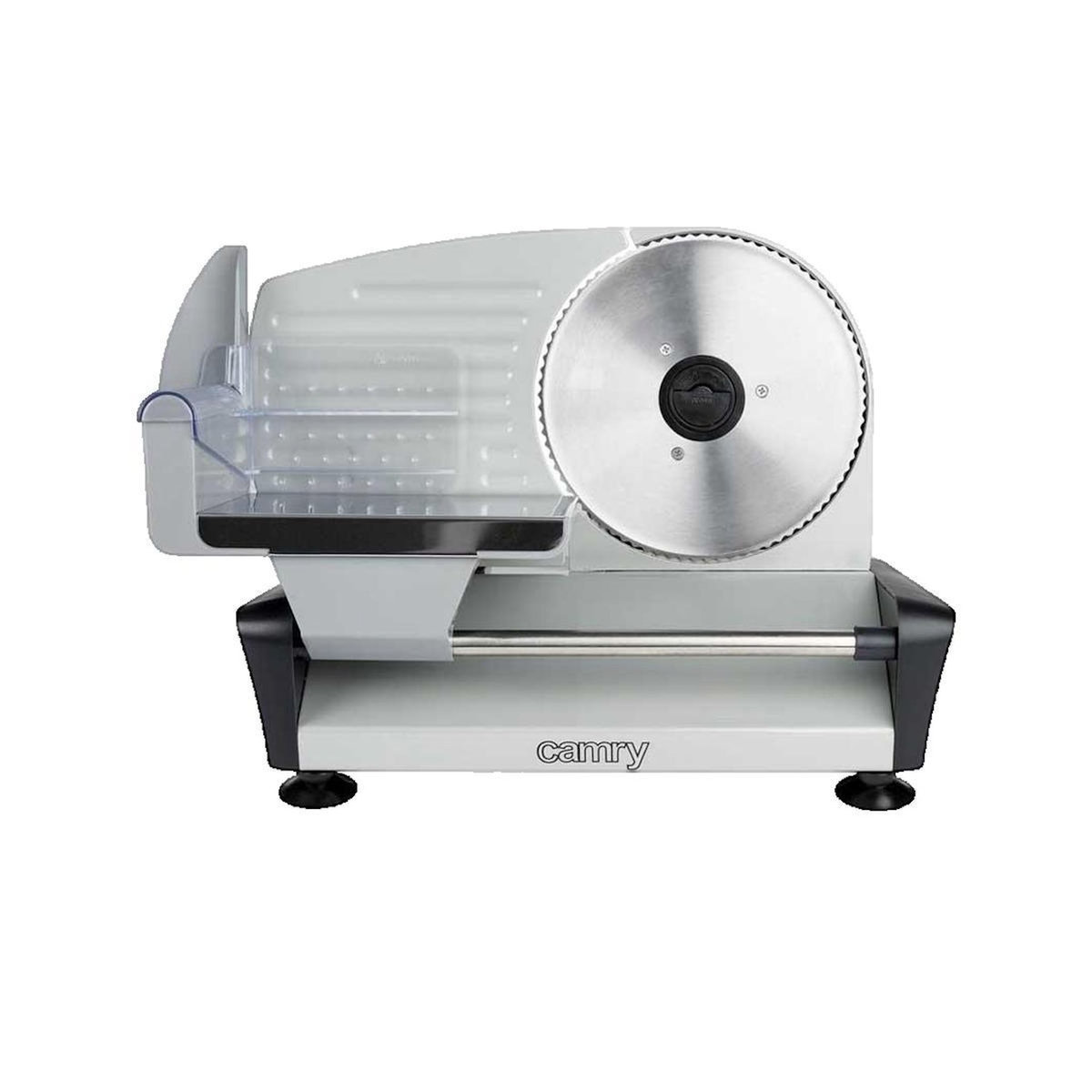 CAM Trancheuse électrique Camry CR 4702 argenté avec disque amovible en acier inoxydable de 190 mm