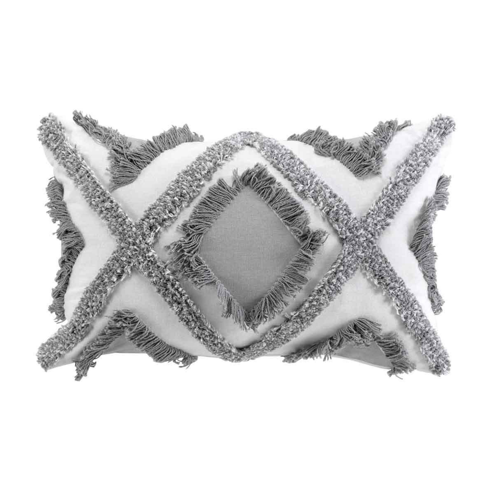 Voir la diapositive 1 : Douceur d'Intérieur Coussin déco  marissa  30x50cm gris