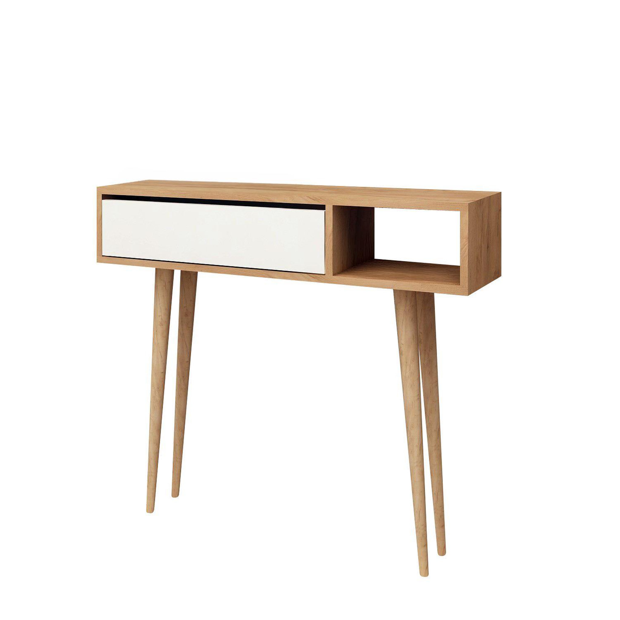 Voir la diapositive 4 : Habitat et Jardin Console en bois  oseyo  - 100 x 30 x 94 cm - marron