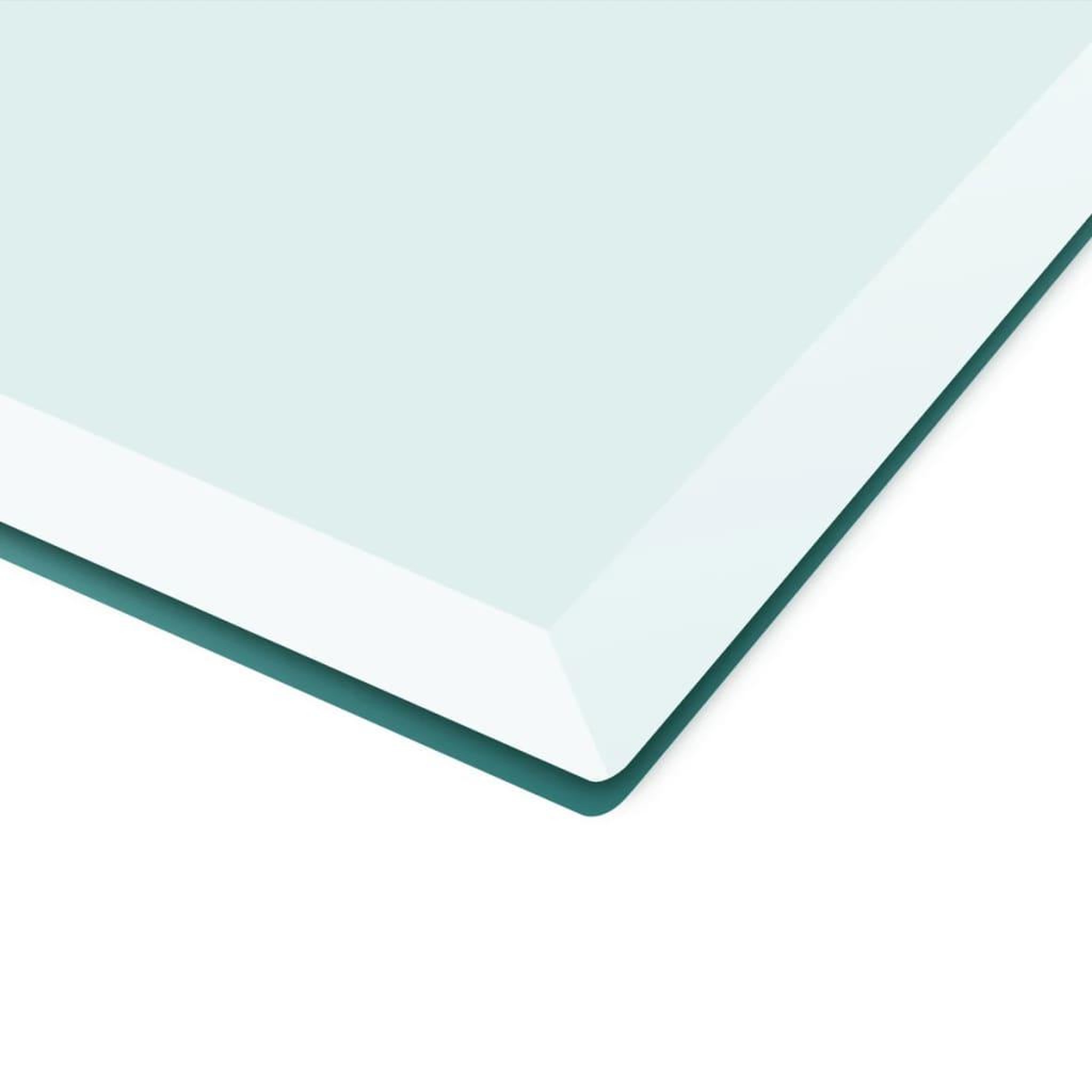 Voir la diapositive 3 : VIDAXL Dessus de table carre en verre trempe 700 x 700 mm