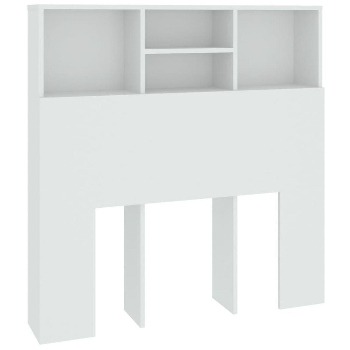 VIDAXL Armoire de tete de lit Blanc 100x19x103,5 cm