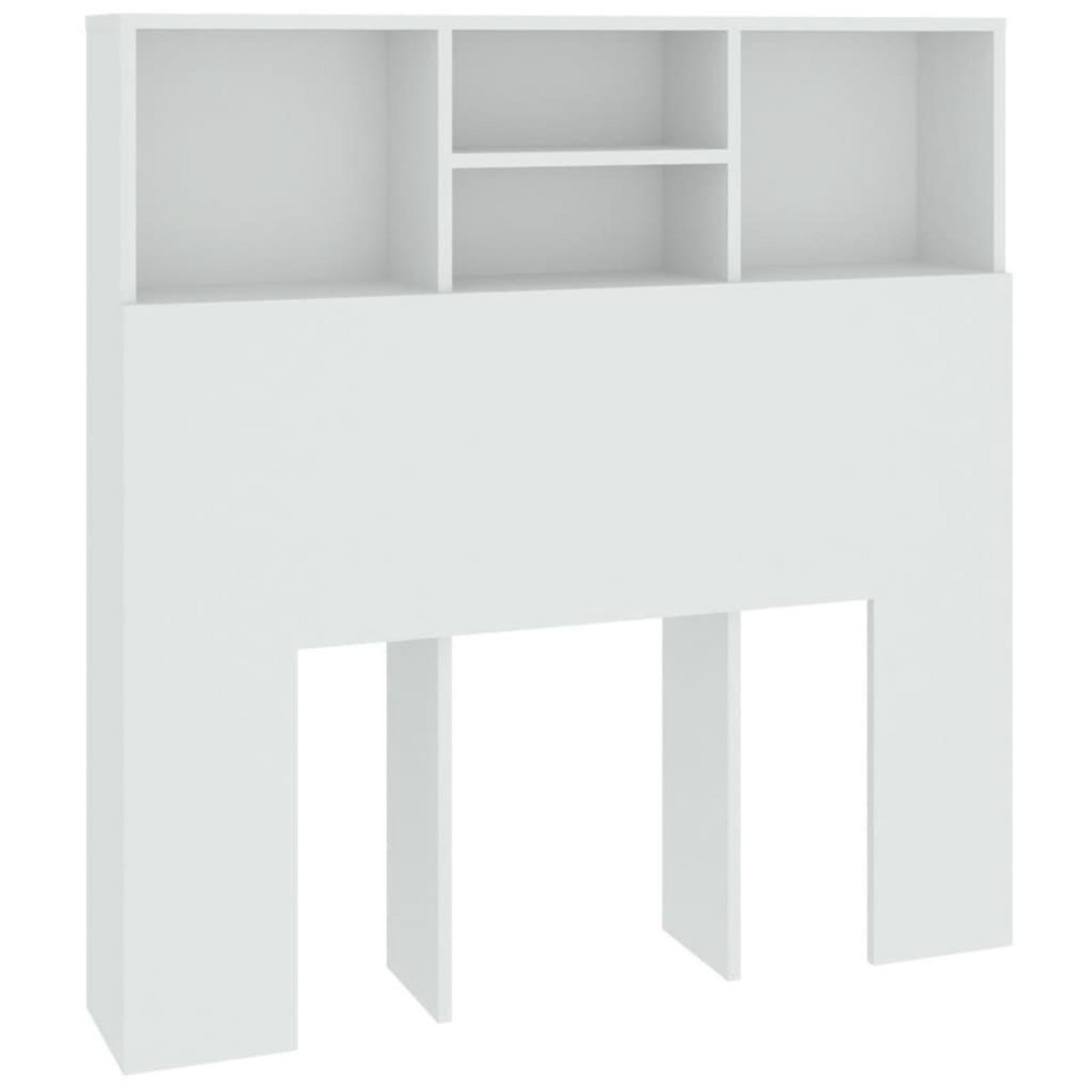 VIDAXL Armoire de tete de lit Blanc 100x19x103,5 cm