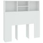 Voir la diapositive 2 : VIDAXL Armoire de tete de lit Blanc 100x19x103,5 cm