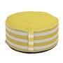 Voir la diapositive 2 : Paris Prix Pouf Gonflable Rayé  Bain de Soleil  56cm Jaune