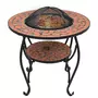 VIDAXL Table de foyer mosaïque Terre cuite 68 cm Ceramique