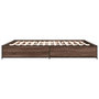 Voir la diapositive 5 : VIDAXL Cadre de lit sans matelas chene marron 200x200 cm