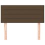 Voir la diapositive 3 : VIDAXL Tete de lit Marron Fonce 90x5x78/88 cm Tissu