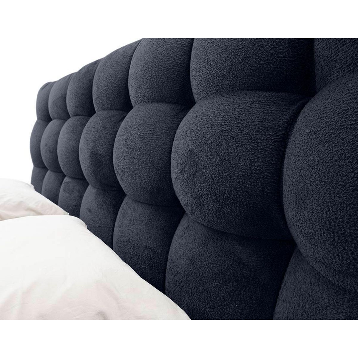 LISA DESIGN Sohan - lit coffre - 180x200 - en tissu bouclette - sommier inclus