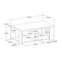 Voir la diapositive 9 : Table basse L110cm LOLA