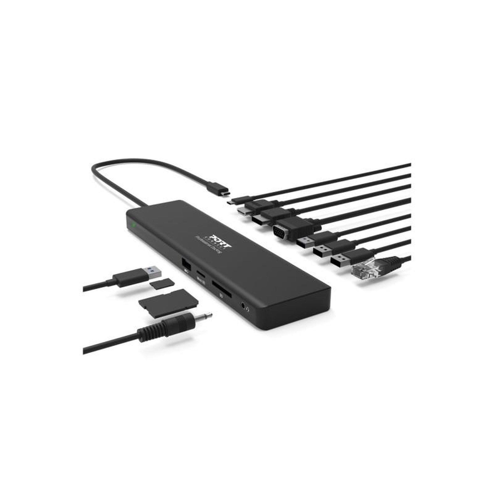 Voir la diapositive 6 : Port Station d accueil PC portable Port TYPE C 11 EN 1 TRIPLE AFFICHAGE FULL HD PD 100W