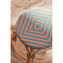 Voir la diapositive 5 : Paris Prix Tabouret en Rotin  Geo  46cm Orange & Turquoise