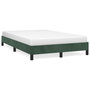 Voir la diapositive 2 : VIDAXL Cadre de lit sans matelas vert fonce 120x190 cm velours