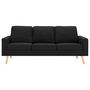Voir la diapositive 3 : VIDAXL Ensemble de canapes 2 pcs Tissu Noir