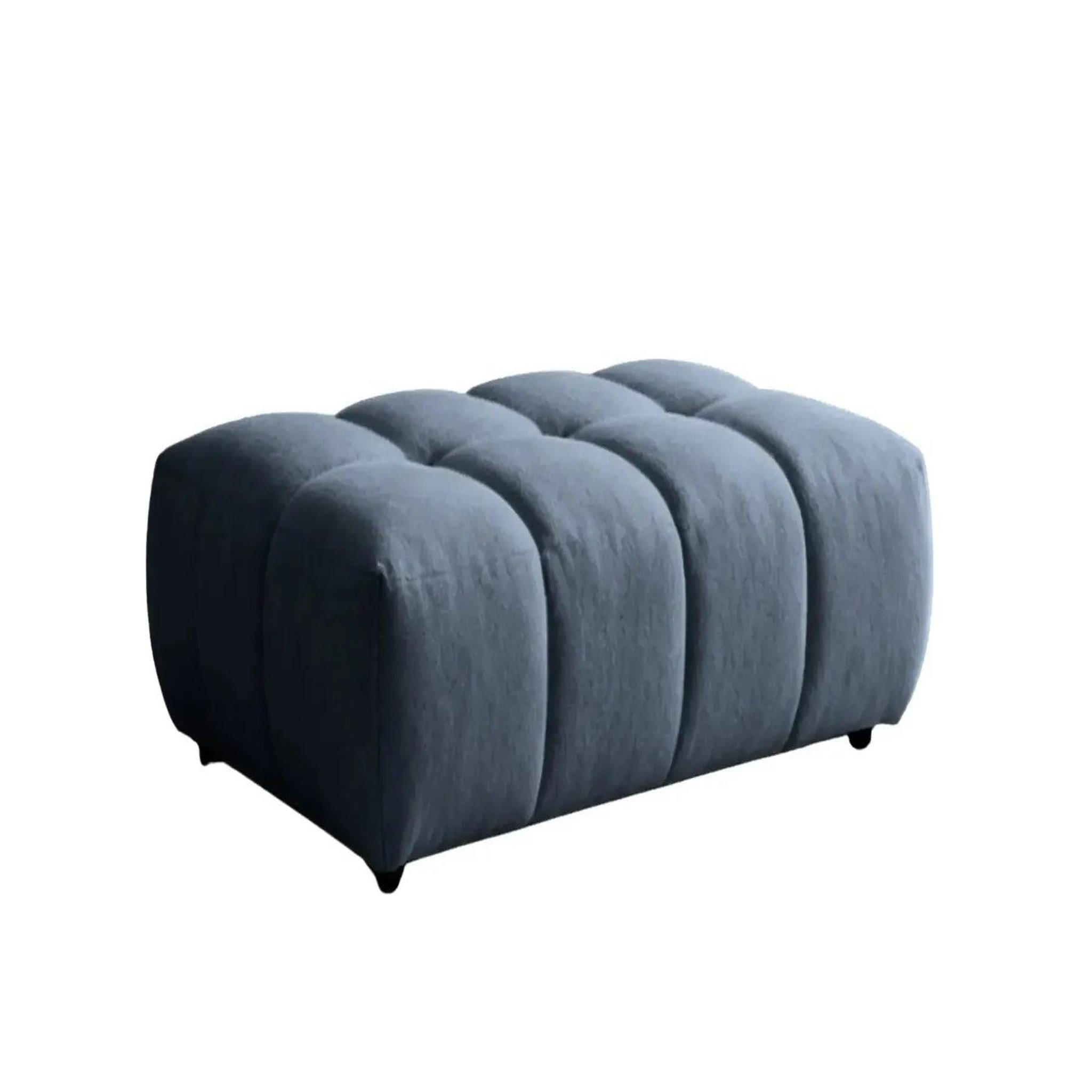 Voir la diapositive 1 : CASANOVA PARIS Alexia - pouf tissu bouclette