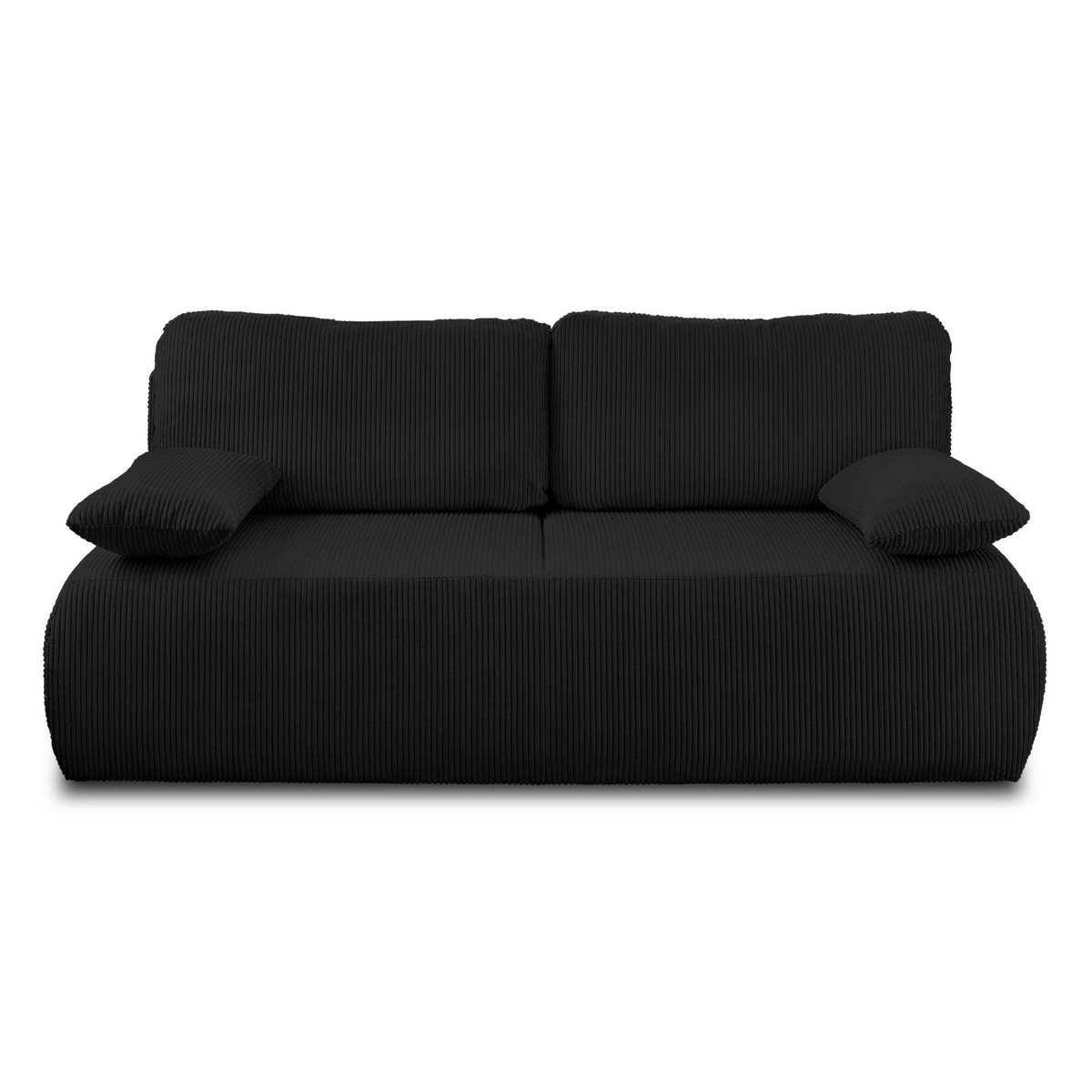 BEST MOBILIER Loutro - canapé 3 places - convertible avec coffre - en velours côtelé