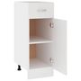 Voir la diapositive 5 : VIDAXL Armoire de plancher a tiroir Blanc 30x46x81,5cm Bois ingenierie