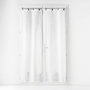 Voir la diapositive 1 : Paris Prix Paire de Voilage à Anneaux  Linka  70x200cm Blanc
