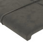 Voir la diapositive 4 : VIDAXL Tetes de lit 2 pcs Gris fonce 90x5x78/88 cm Velours