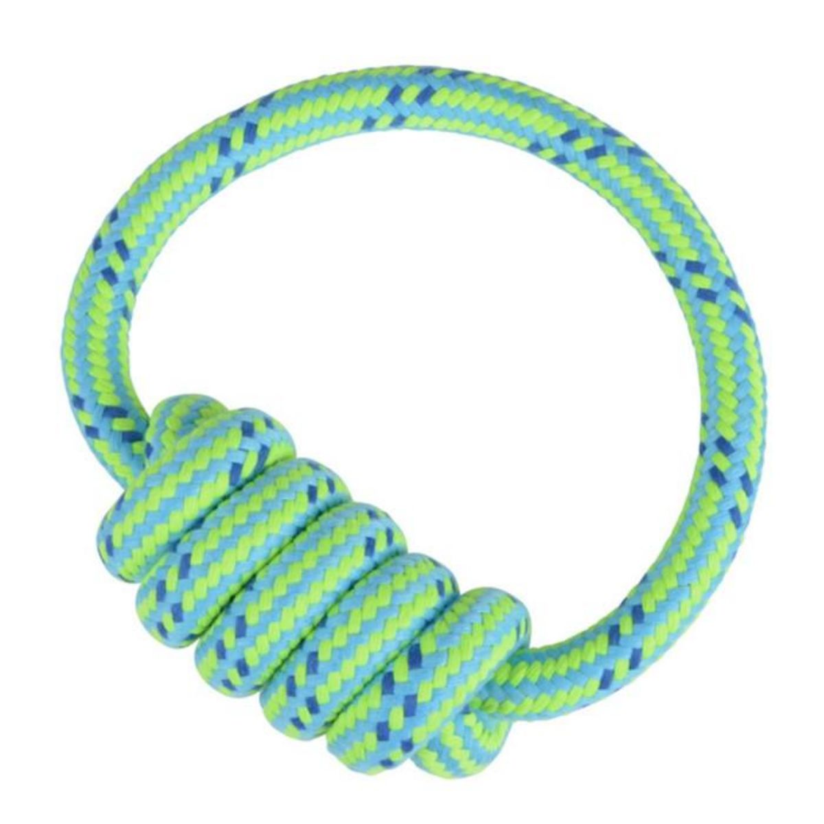 Paris Prix Jouet pour Chien  Corde Nœud 1 Poignée  18cm Vert