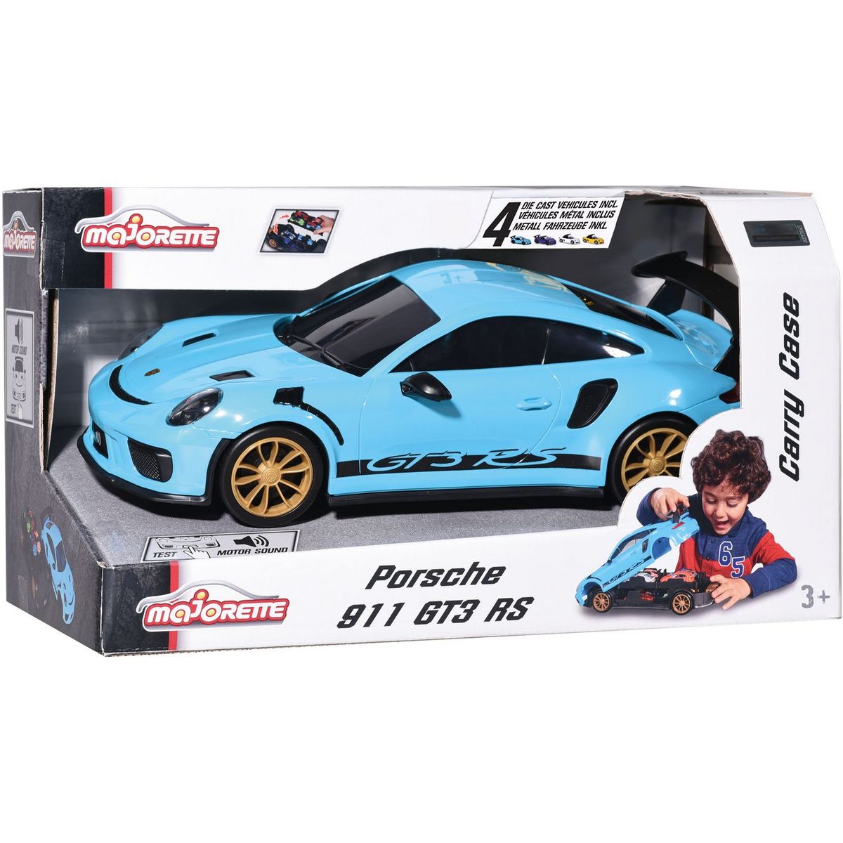 SMOBY Porsche Carry Case Plus 4 pièces Majorette